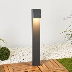 BEGA 77237K3 Wegelampe Eckig Grafit 3.000K Unten