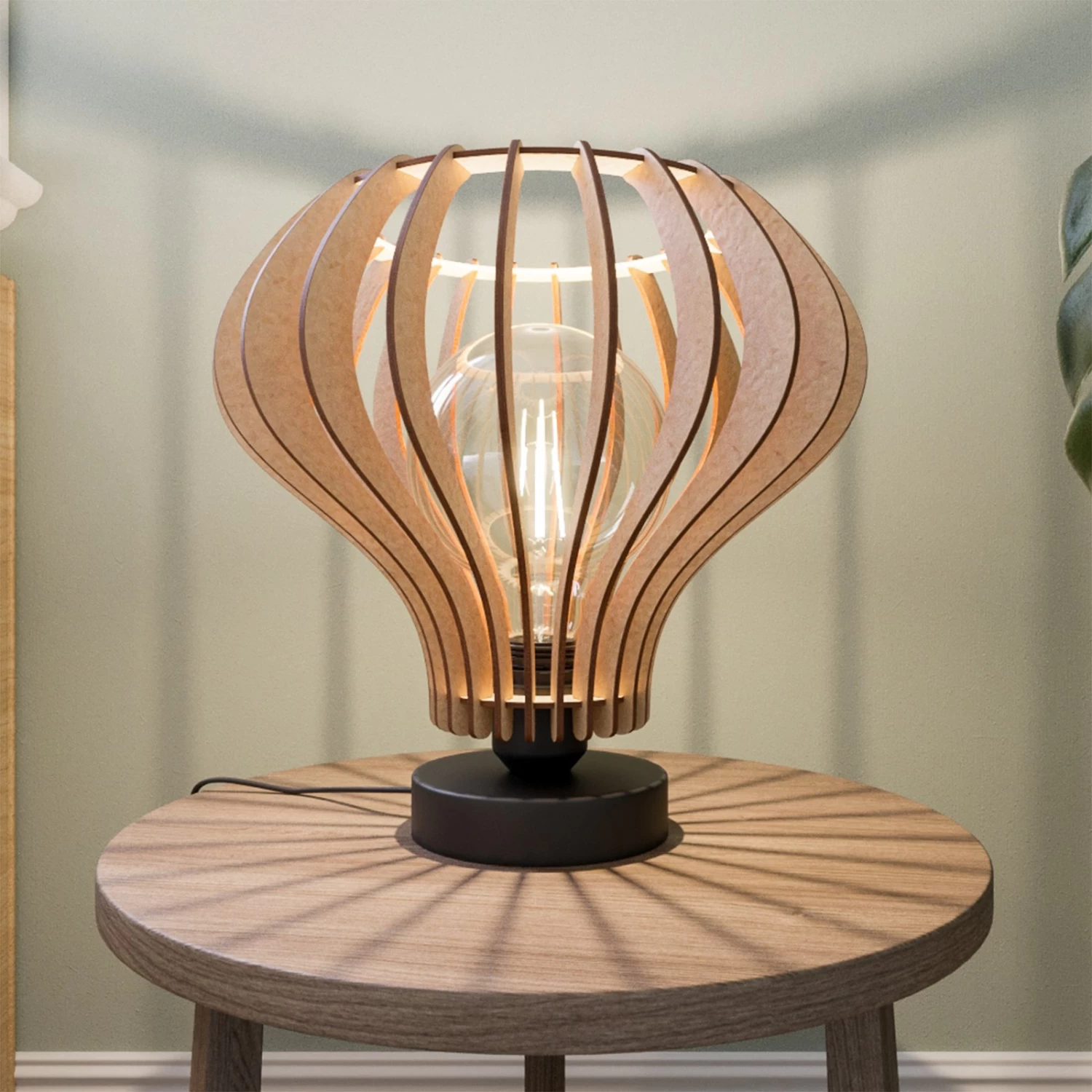 Envostar Faje Tischleuchte Aus Birkensperrholz