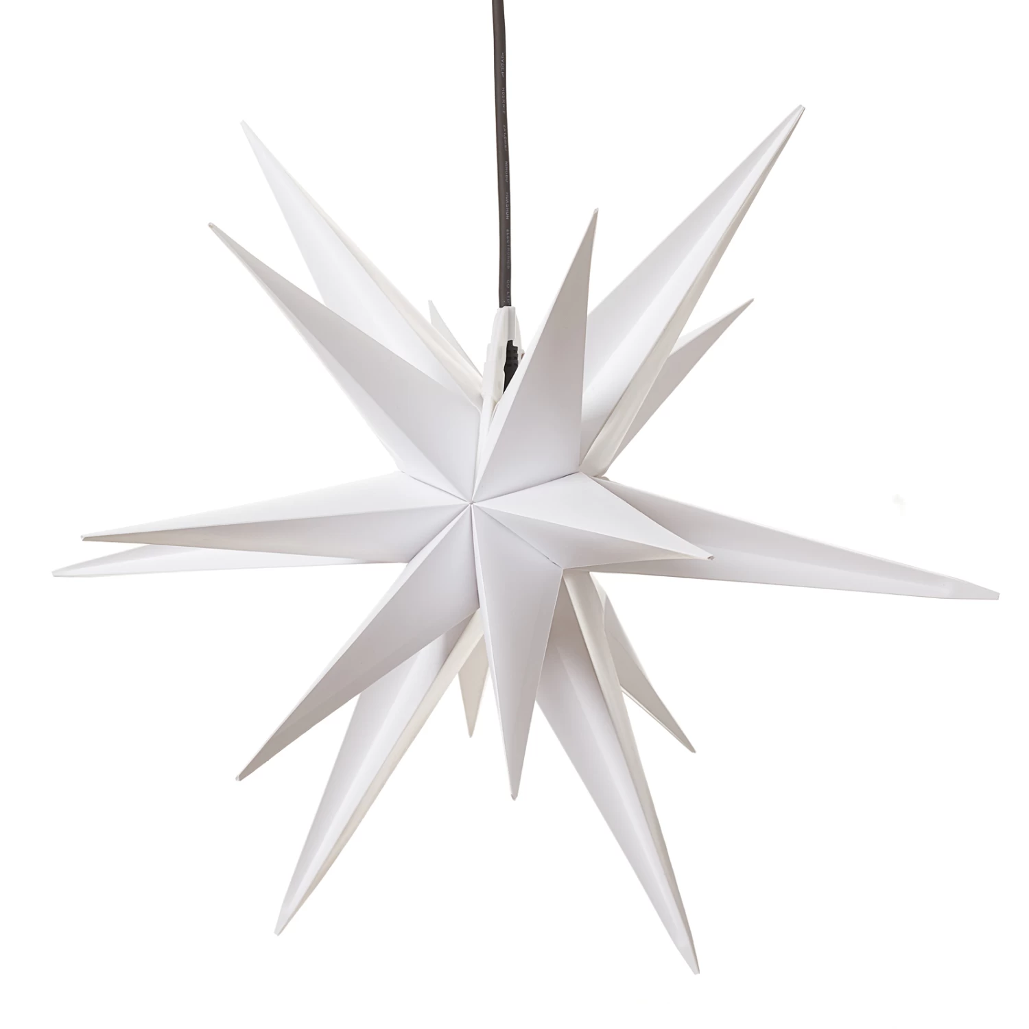 Stern Ganesha 28-zackig Für Außen In Weiß – Bild 4