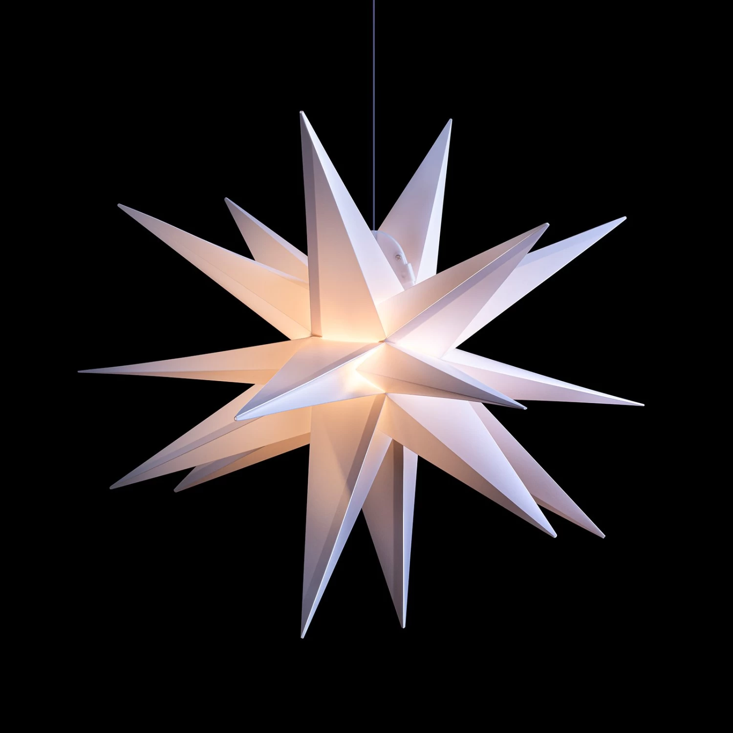 18-zackiger XL-Kunststoff-Stern Für Außen - Weiß – Bild 3