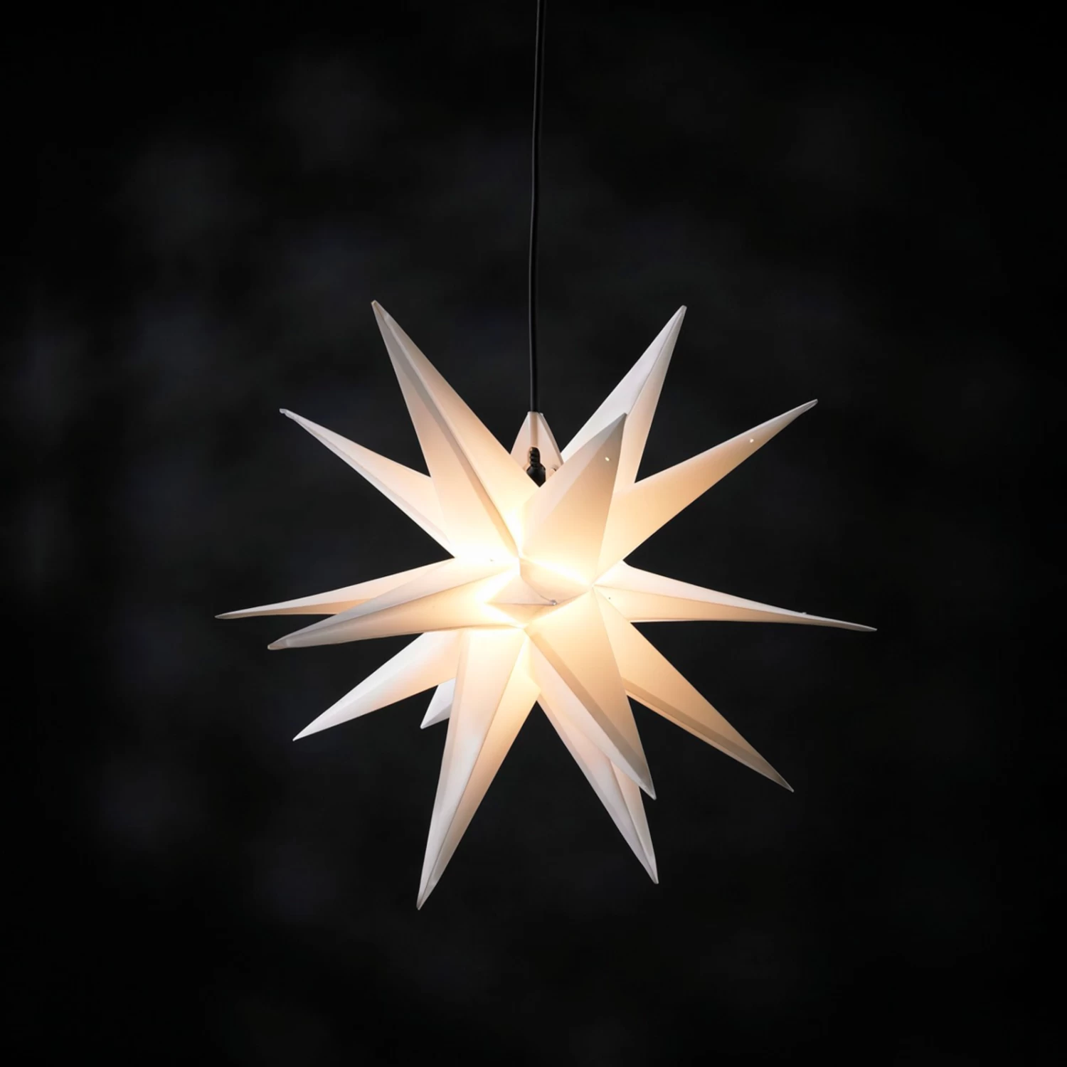 Kunststoff-Stern Jumbo Ø 1m Außen 18 Zacken Weiß – Bild 2