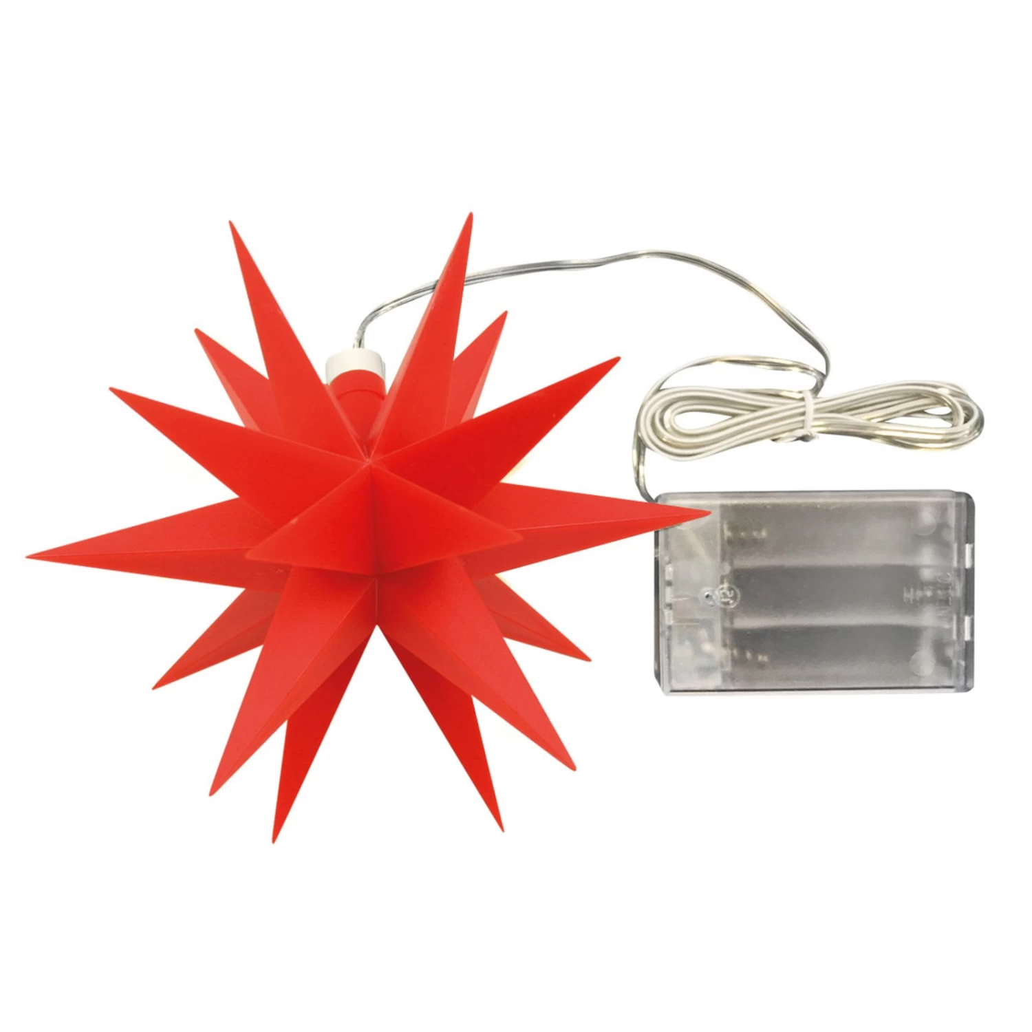 Innendeko - 18-zackiger Stern Ø 12 Cm Rot – Bild 2