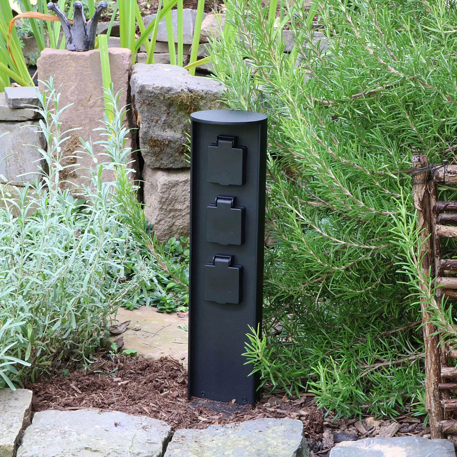 Steckdosensäule Socket, 3 Anschlüsse, Max. 3.500 W – Bild 2