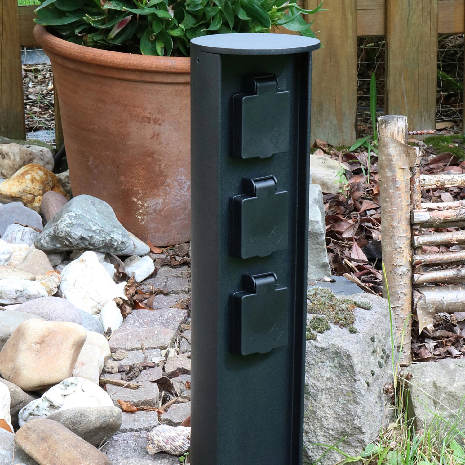 Steckdosensäule Socket, 3 Anschlüsse, Max. 3.500 W – Bild 8