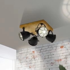 EGLO Deckenstrahler Gatebeck, Quadratisch, 4-flammig