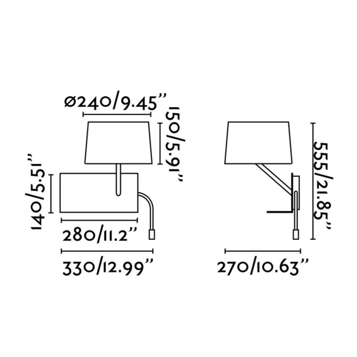 Praktische Wandleuchte Handy Mit LED-Lesearm – Bild 5