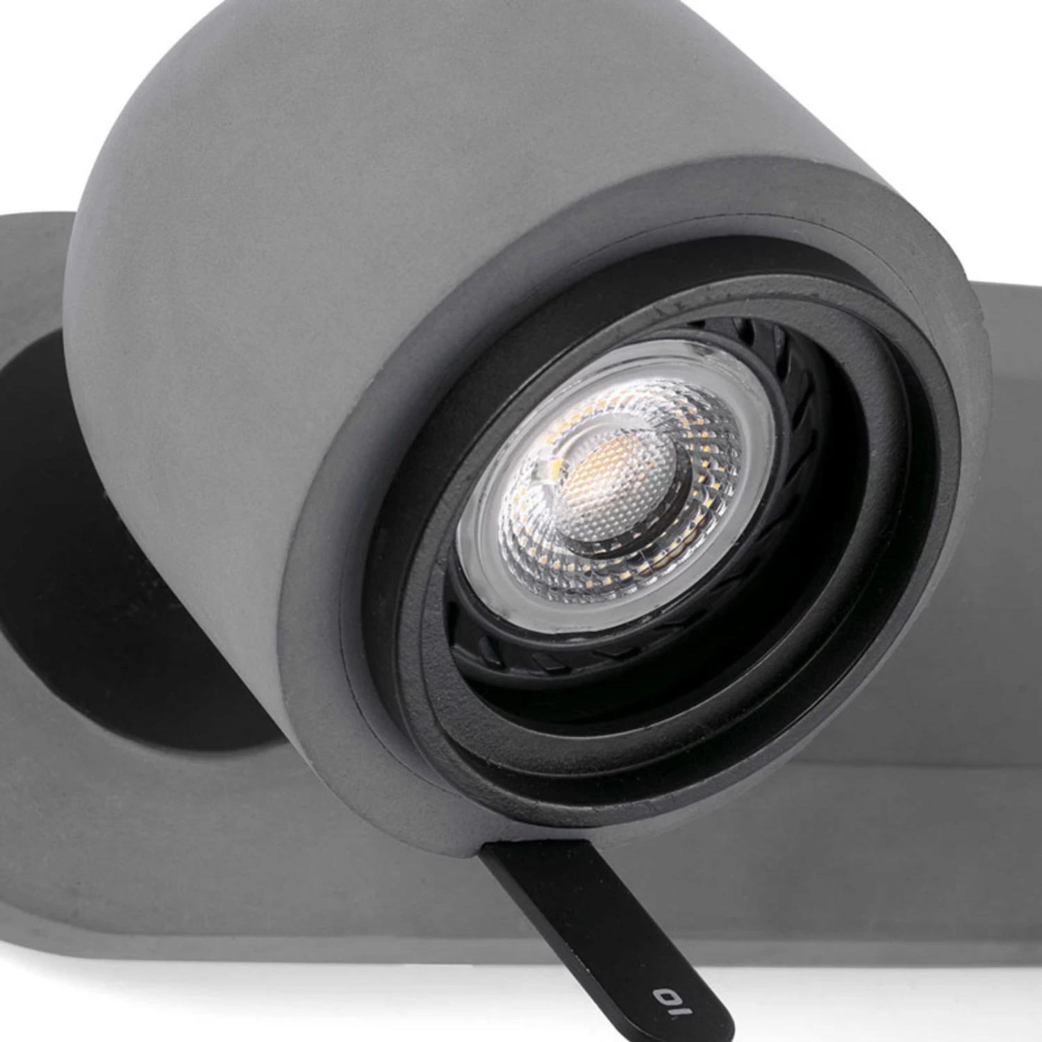 Trendiger Beton-Wandstrahler Stone, 2-flg. – Bild 2