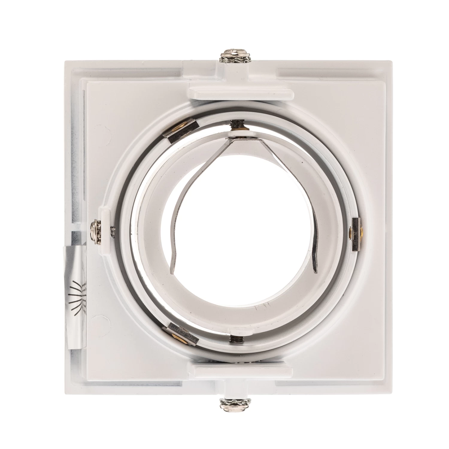 Einbauspot Hyde 1-flammig Eckig Schwenkbar Weiß – Bild 4