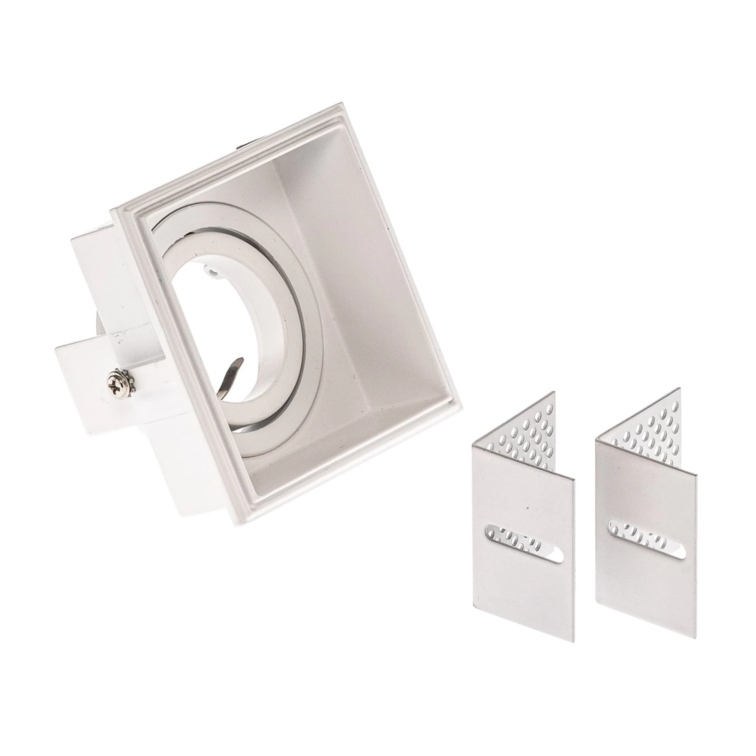 Einbauspot Hyde 1-flammig Eckig Schwenkbar Weiß – Bild 5