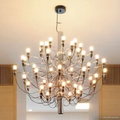 FLOS 2097/30 Kronleuchter 30-flammig Chrom Frosted