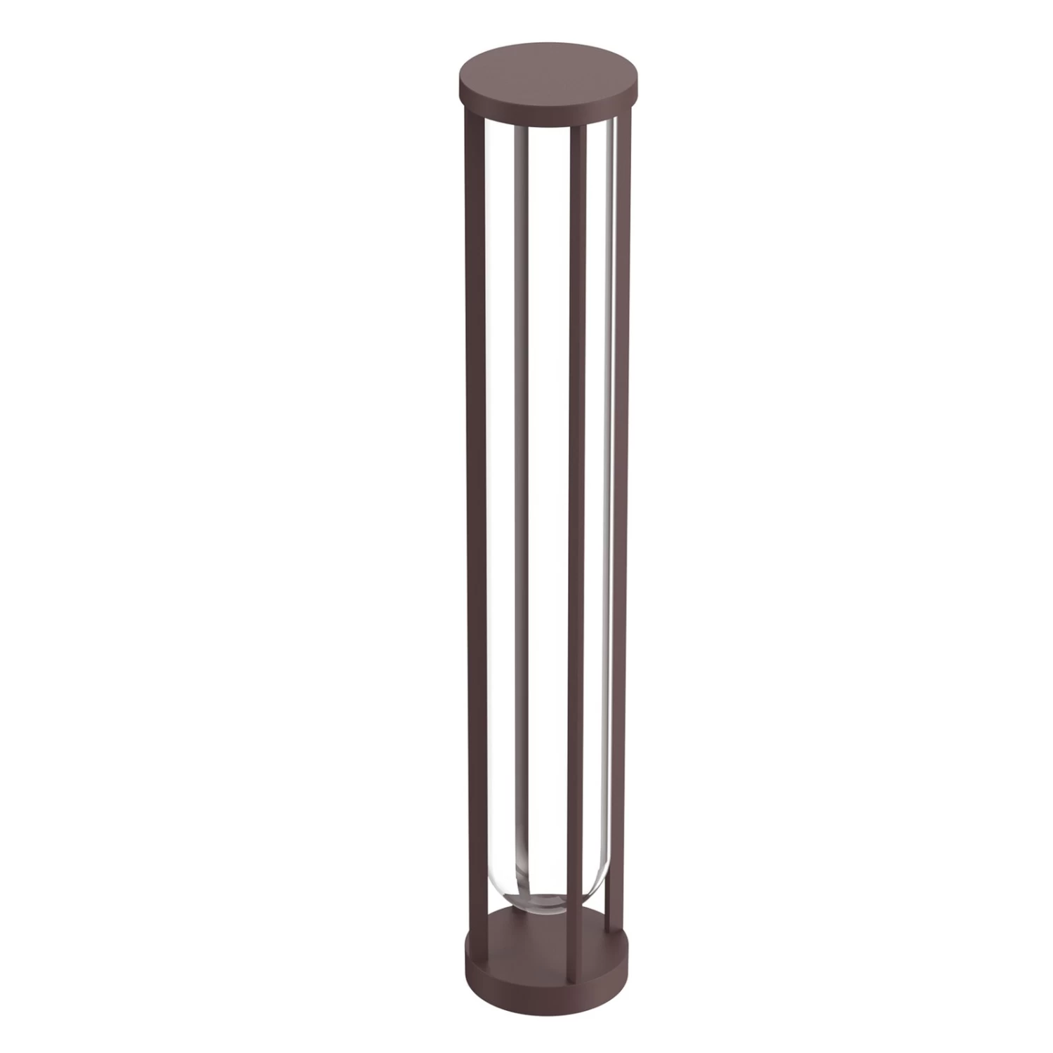 FLOS In Vitro Bollard 3, 2.700 K 90 Cm Dunkelbraun