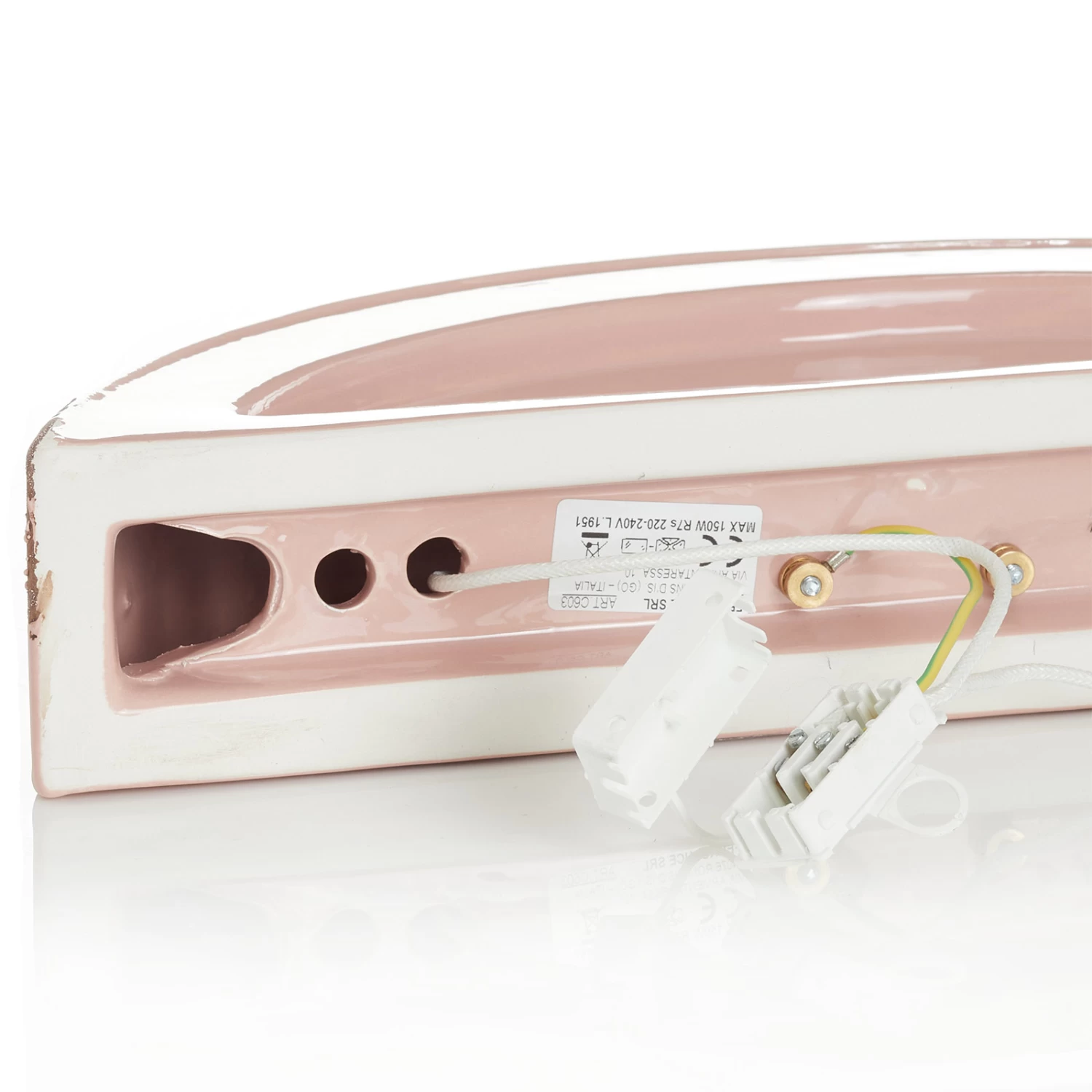 Vintage-Wandleuchte C603, Altrosa – Bild 7