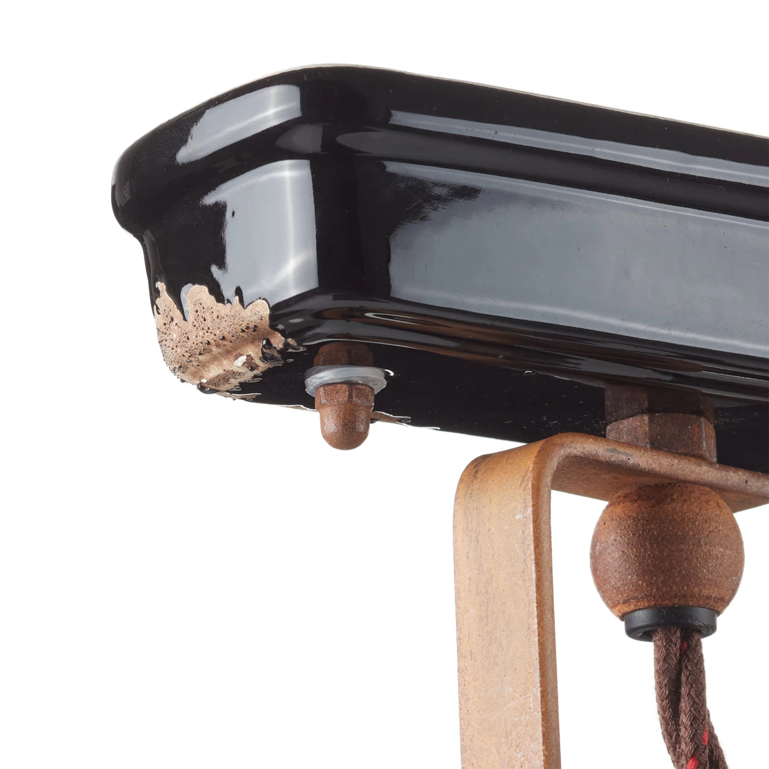 Wandlampe C1677/1 Mit Korb, Dreiflammig, Schwarz – Bild 6