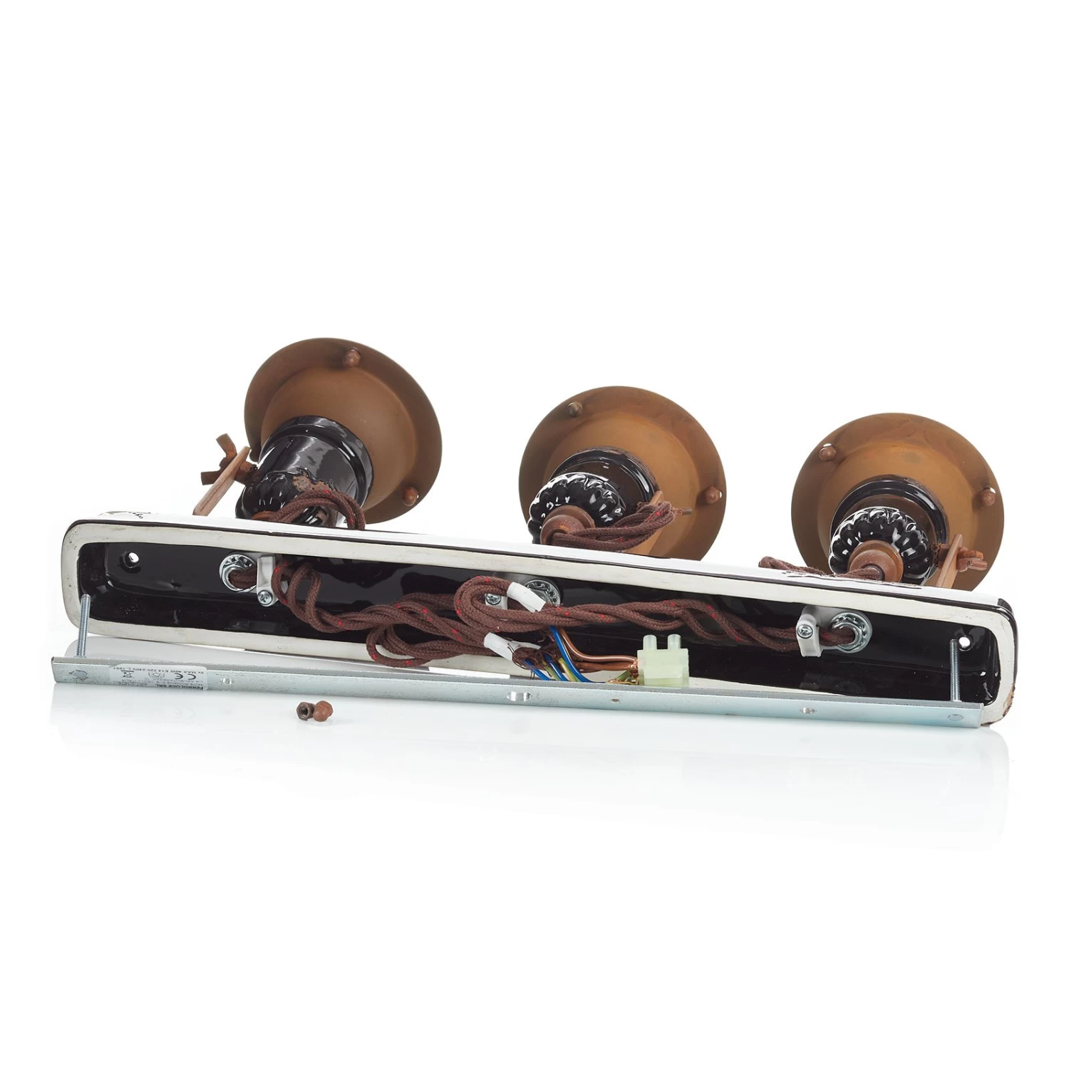 Wandlampe C1677/1 Mit Korb, Dreiflammig, Schwarz – Bild 8