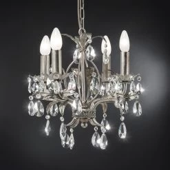 Kronleuchter 90/4 K, Silberfarben, Vierflammig