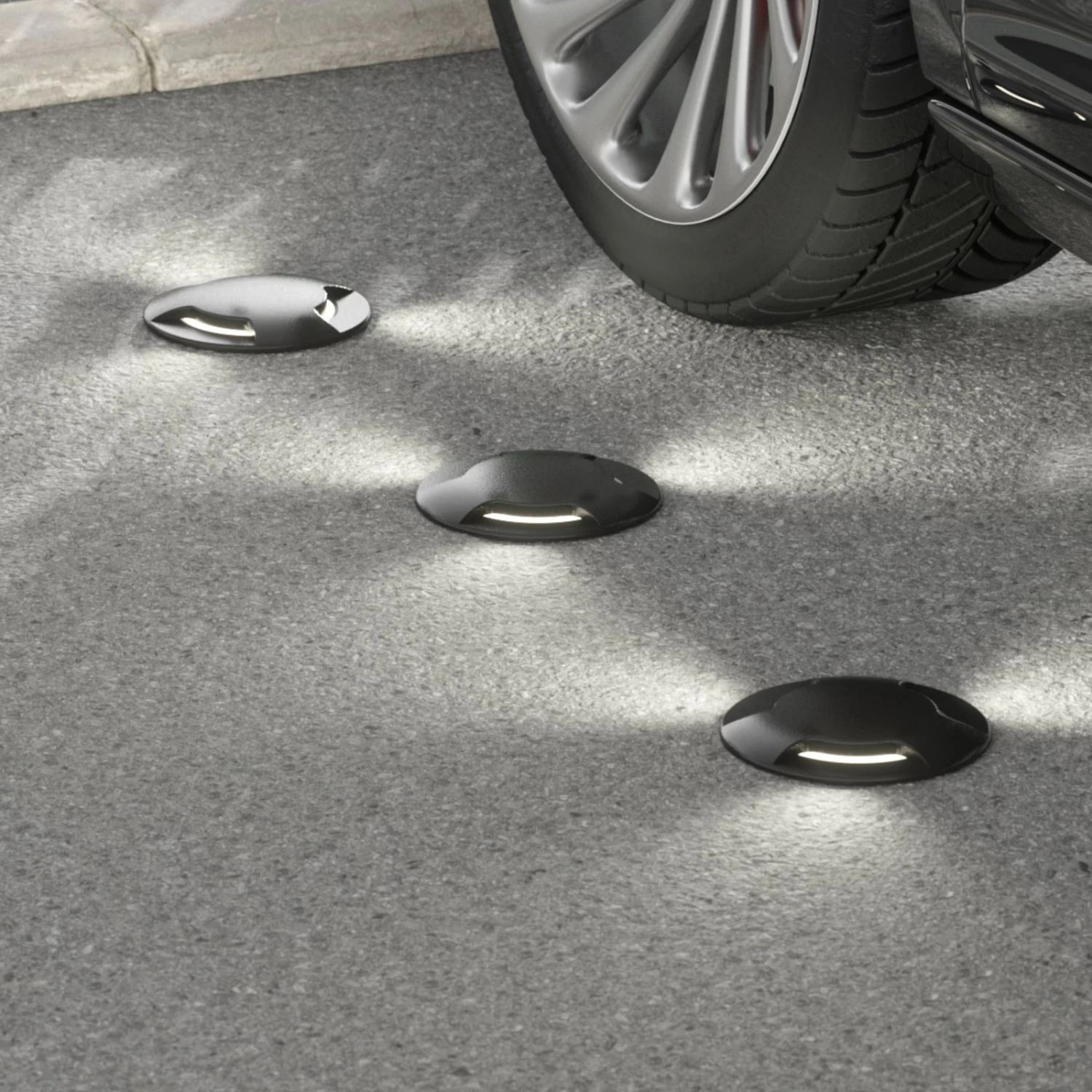 LED-Bodeneinbaustrahler Ceci 160-3L Schwarz CCT – Bild 2