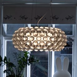Foscarini Caboche Plus Media Pendel Dimmbar Grau
