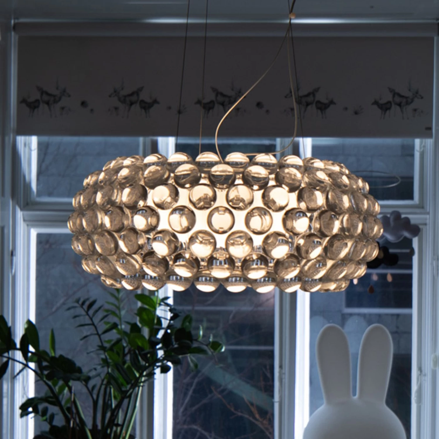 Foscarini Caboche Plus Media Pendel Dimmbar Grau