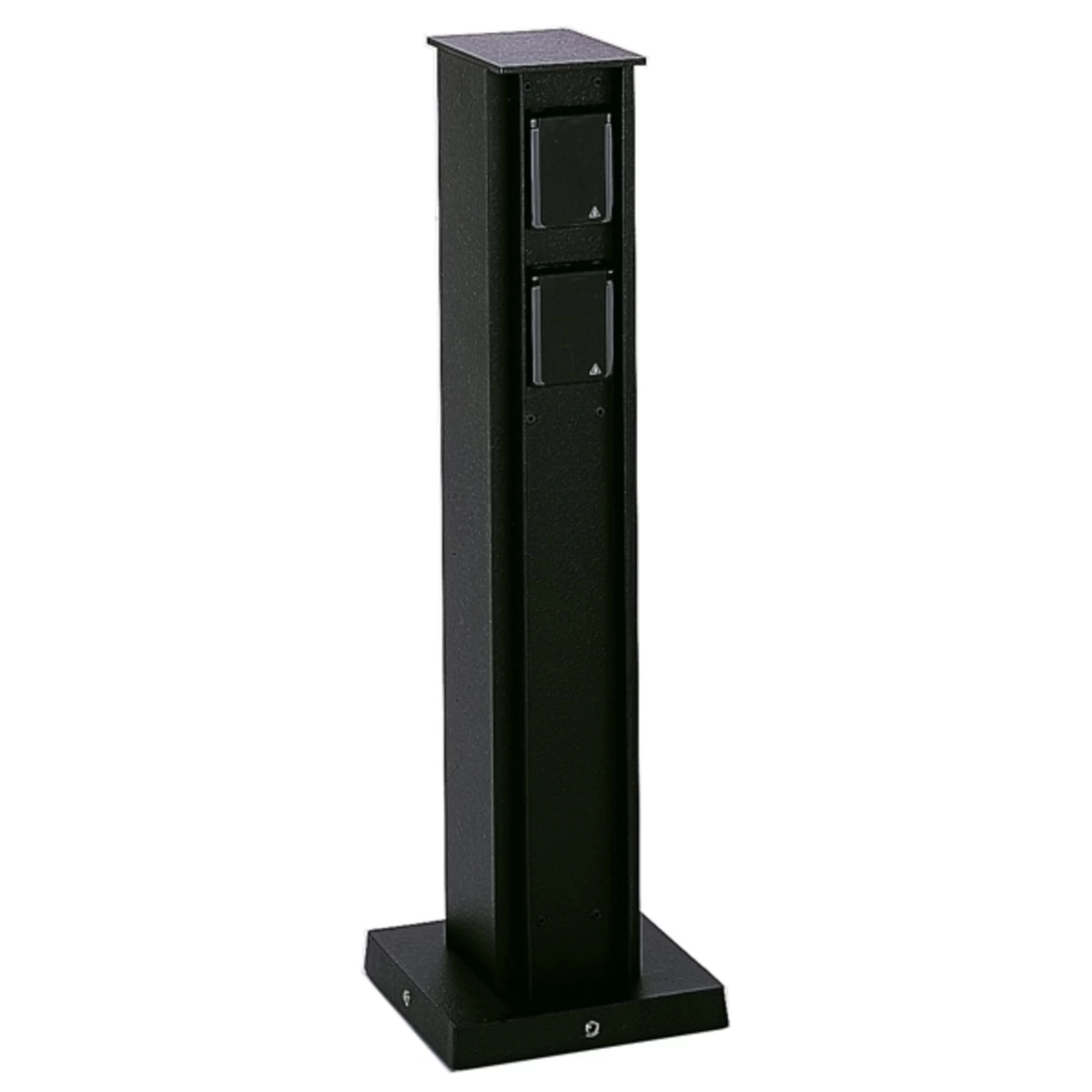 4-fach Steckdosensäule, Schwarz – Bild 2