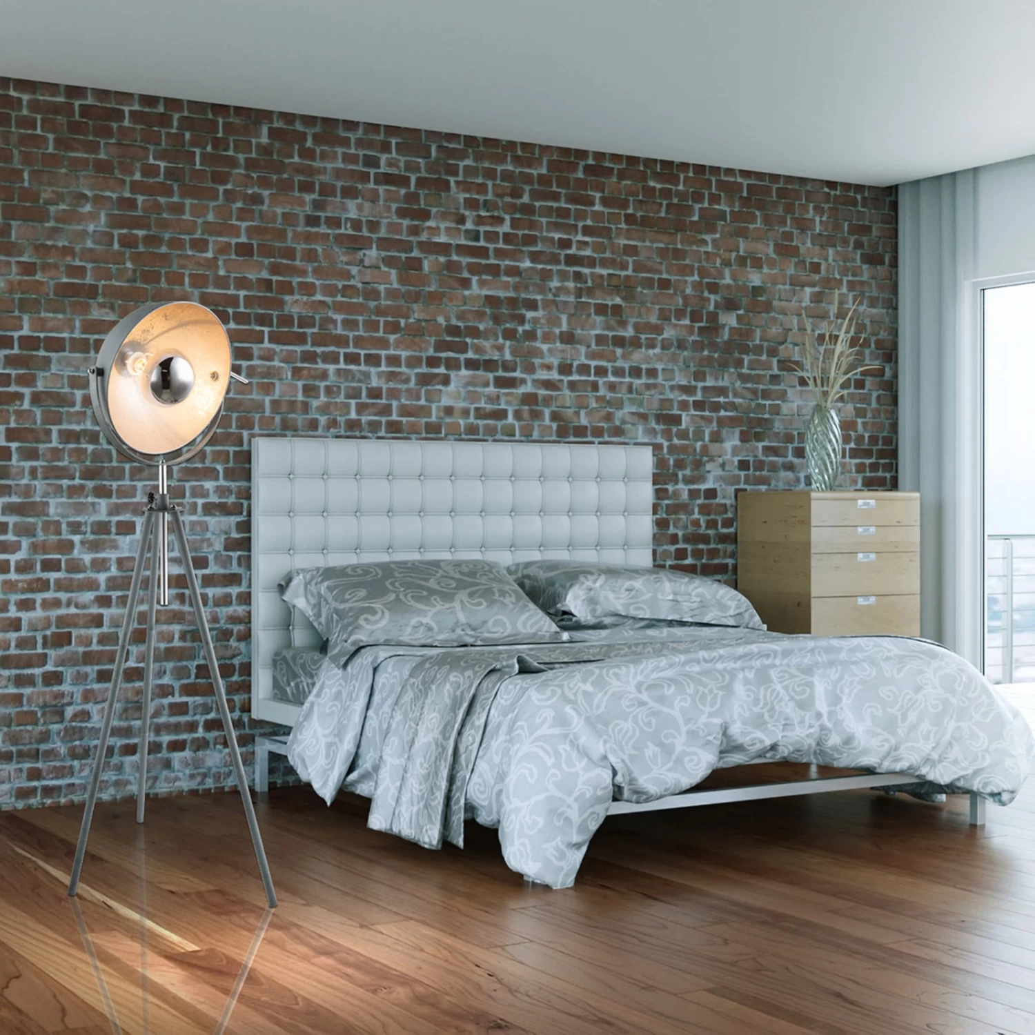 Globo Miriam Dreibein-Stehlampe In Betonoptik – Bild 3