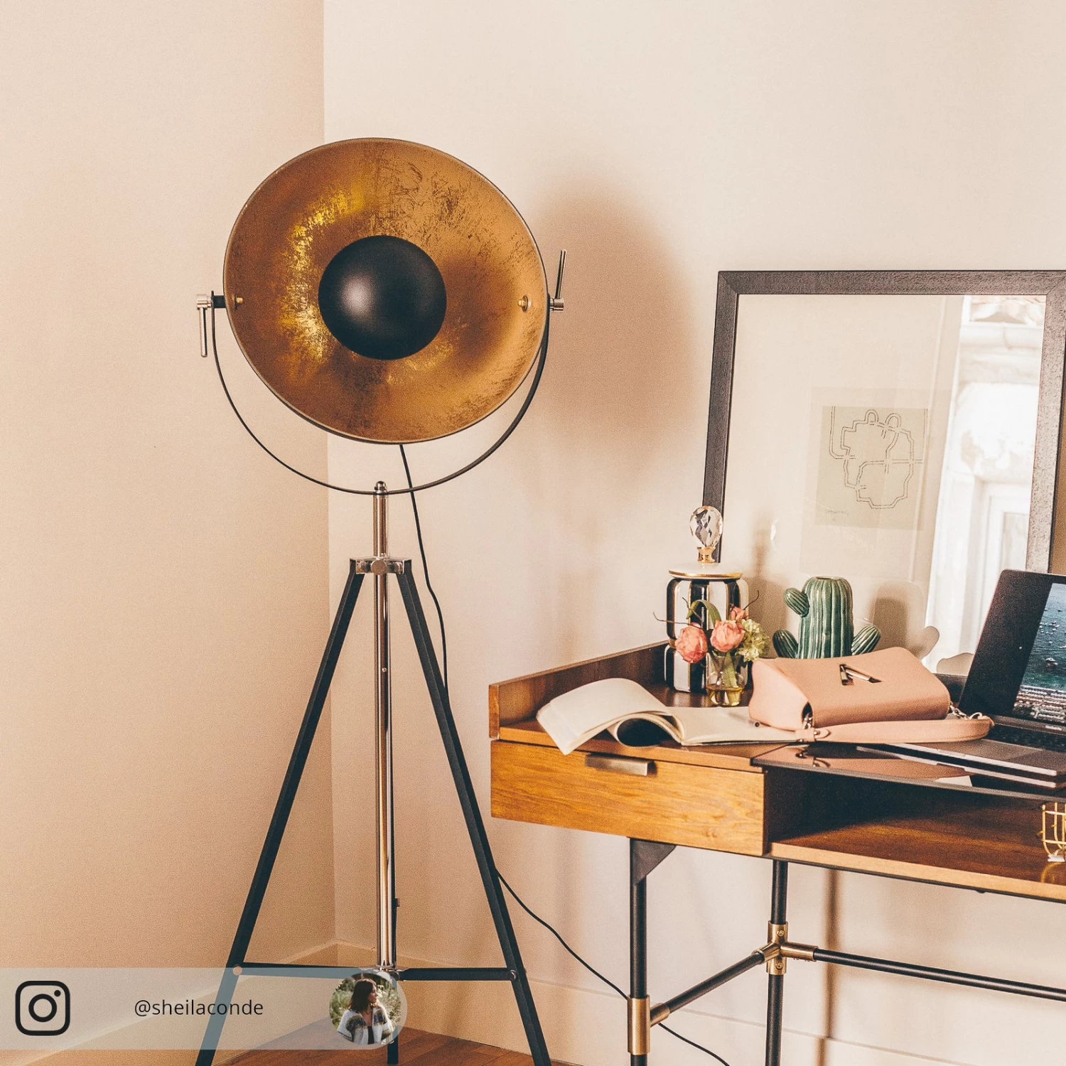 Stehlampe Mineva In Schwarz Und Gold – Bild 10