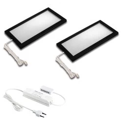 Hera LED-Unterbaulampe Sky 2er Set 4.000K Schwarz