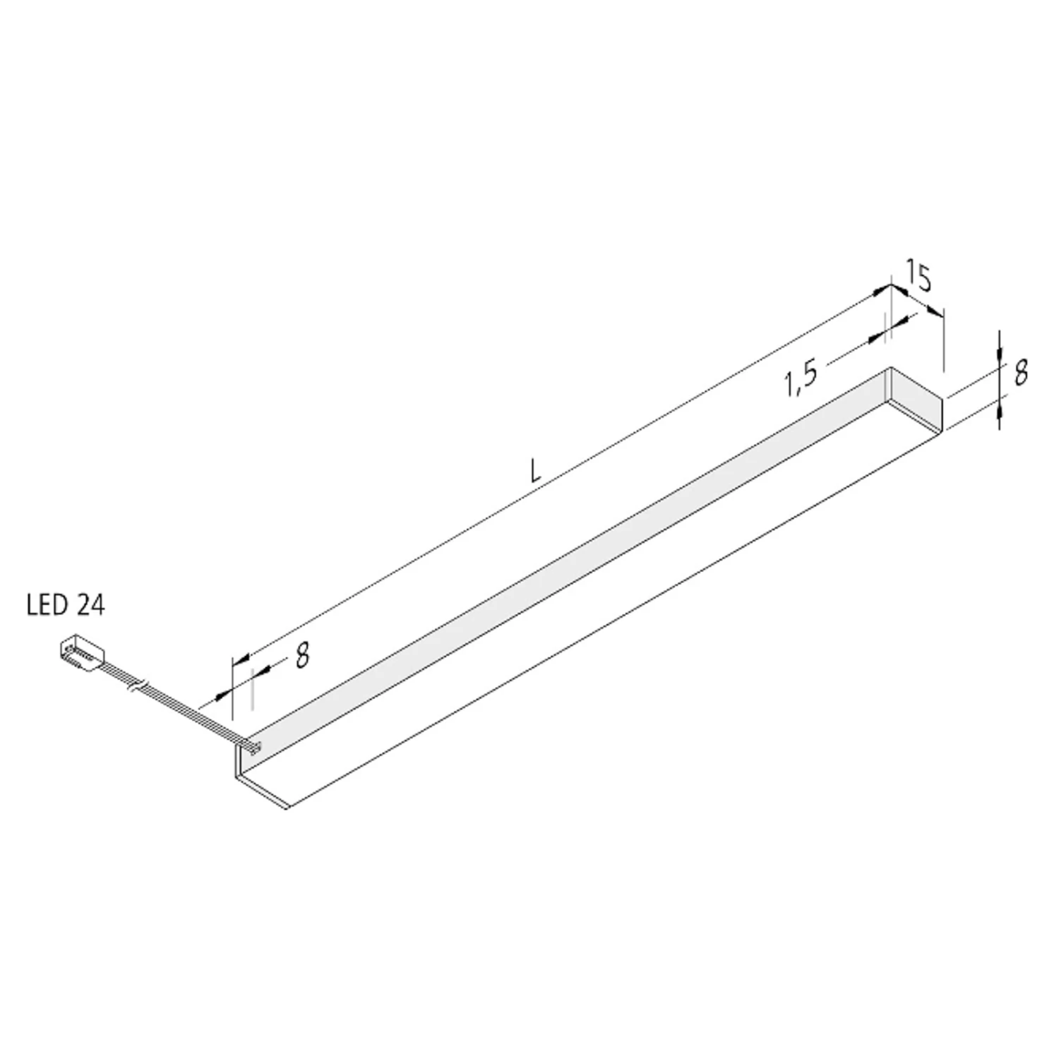Hera LED-Unterbauleuchte Top-Stick FMK, 3.000K, 120cm – Bild 2