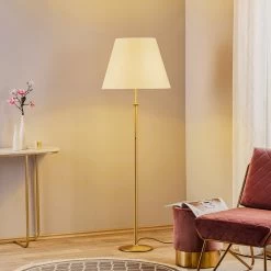 Stehleuchte Royce Mit Deckenluminator Creme