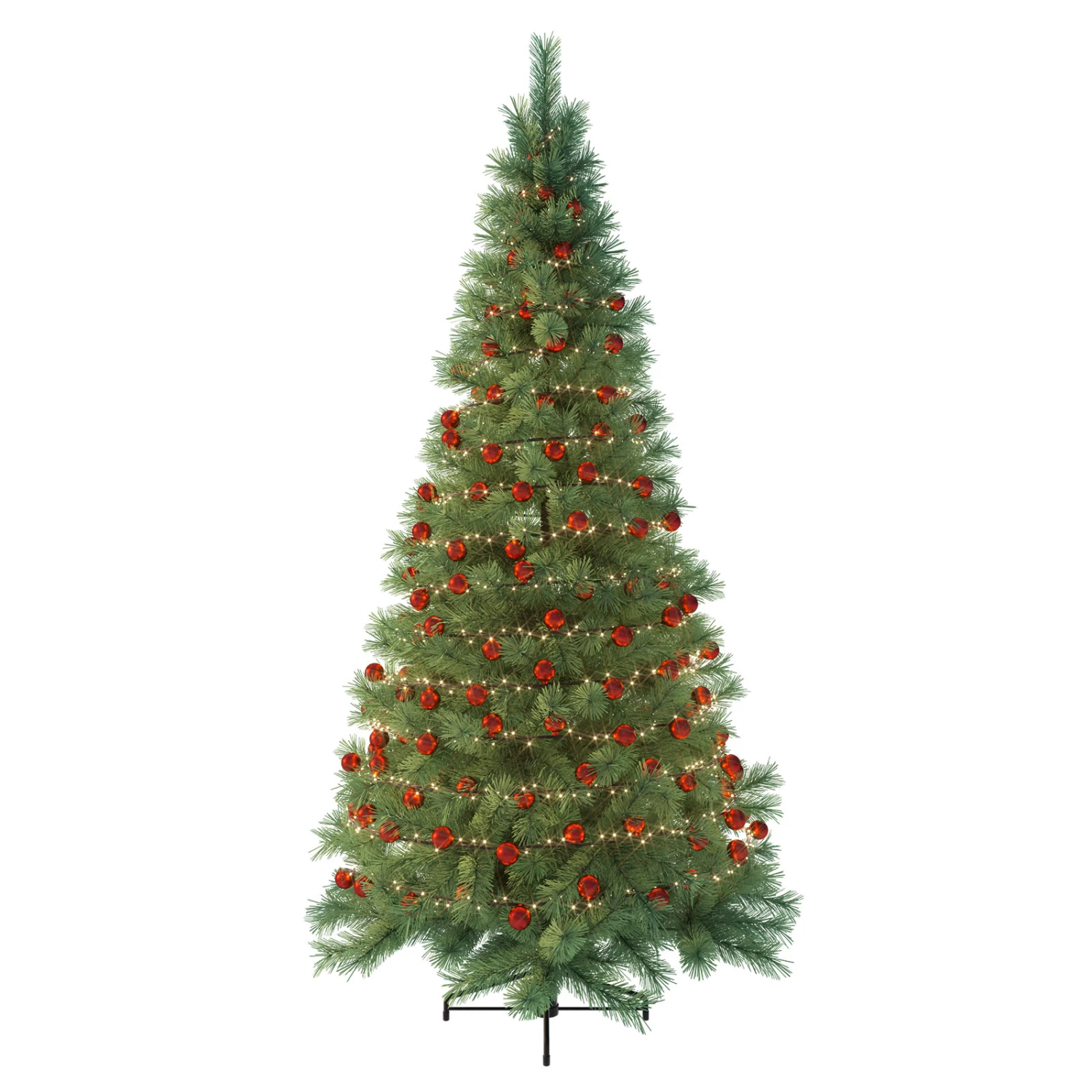 LED-Lichterkette 2in1, Cranberry Red, 140 LEDs – Bild 2