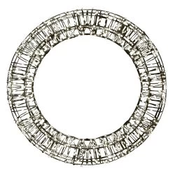 LED-Weihnachtskranz, Schwarz, 600 LEDs, Ø 40cm