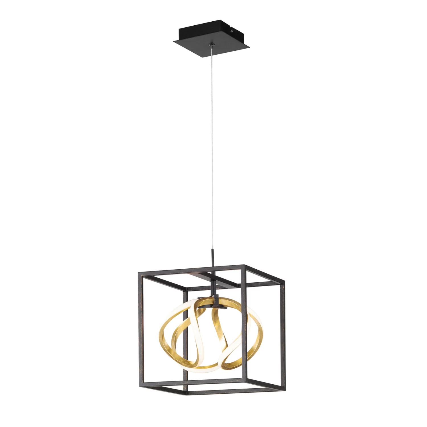 LED-Hängeleuchte Gesa Mit Metallkäfig, Einflammig – Bild 4