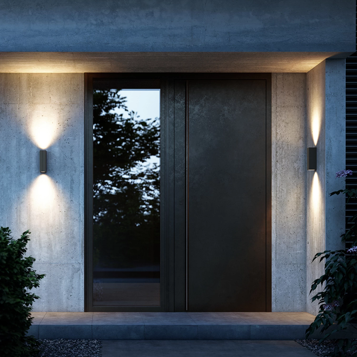 IP44.de Cut LED-Außenwandleuchte 2.700K Anthrazit – Bild 5