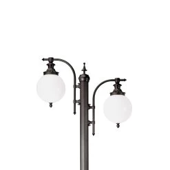 Mastleuchte Madeira 2-flammig Dunkelgrün