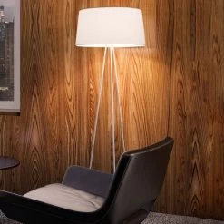 Kundalini Tripod Stehleuchte Mit Dimmer, Creme