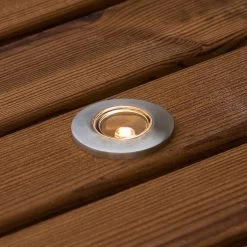 Konstsmide Bodenstrahler Mini 6er-Set Edelstahl 3,5cm, G4