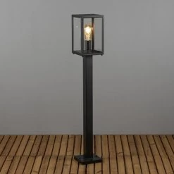 Konstsmide Wegeleuchte Carpi, Laternenform, Schwarz