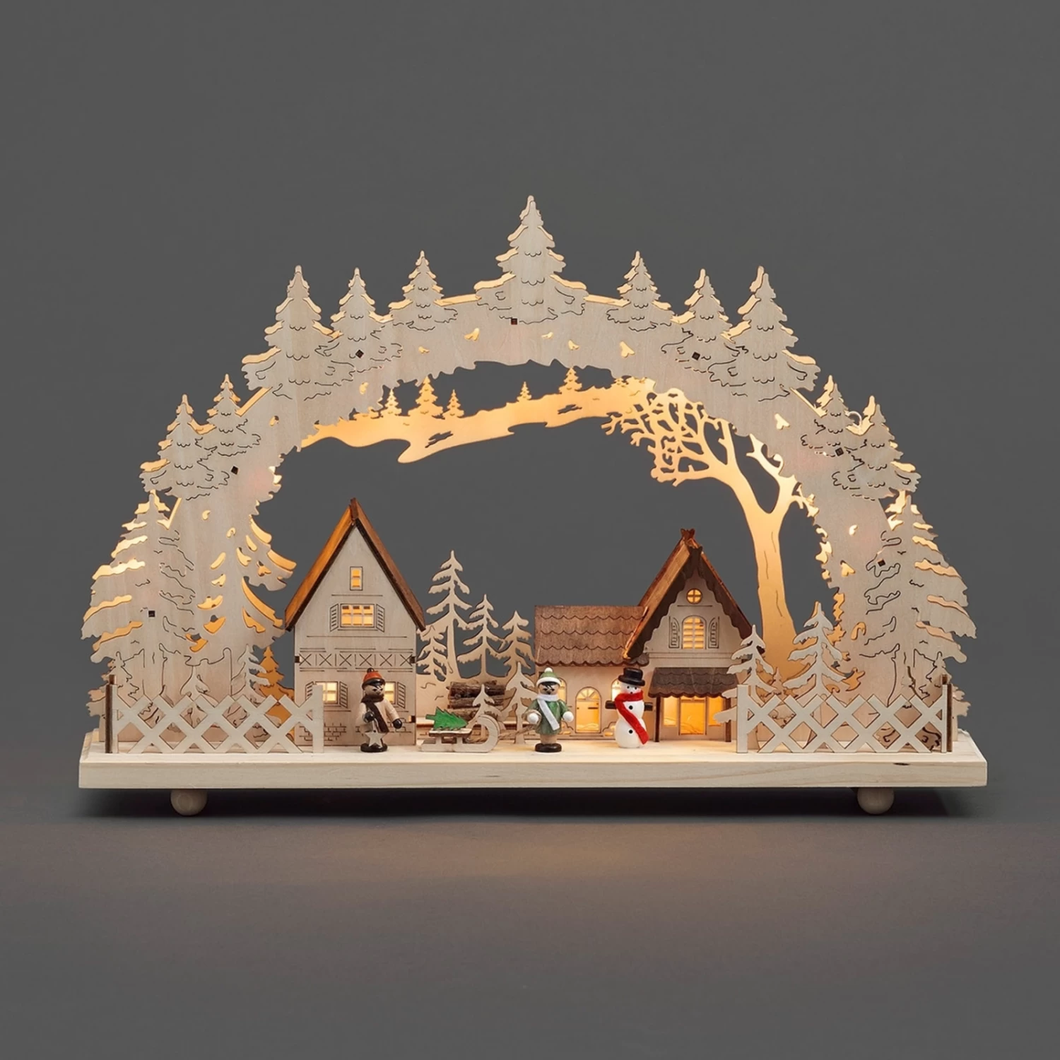 10-flammiger LED-Lichterbogen Dorf – Bild 2