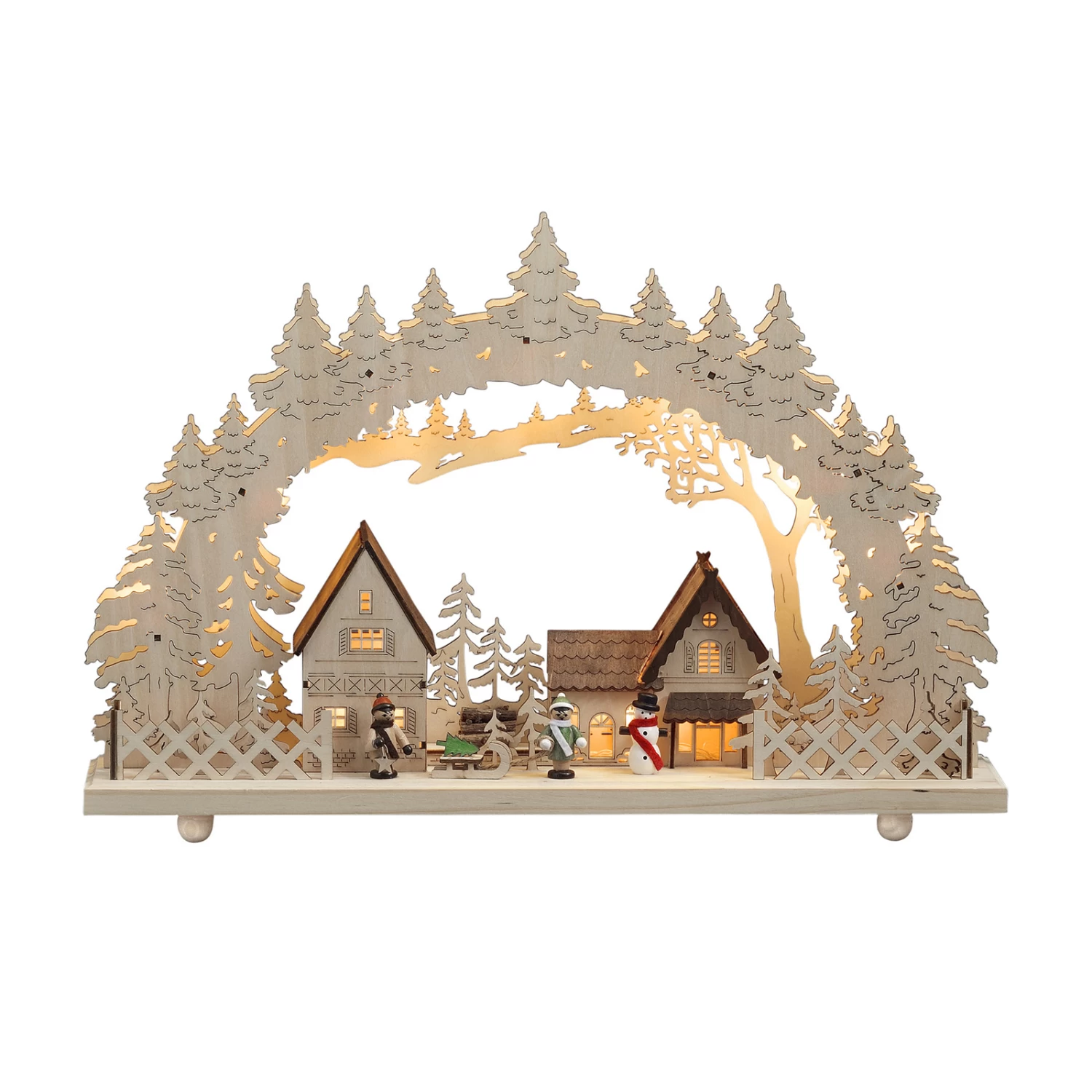 10-flammiger LED-Lichterbogen Dorf – Bild 4