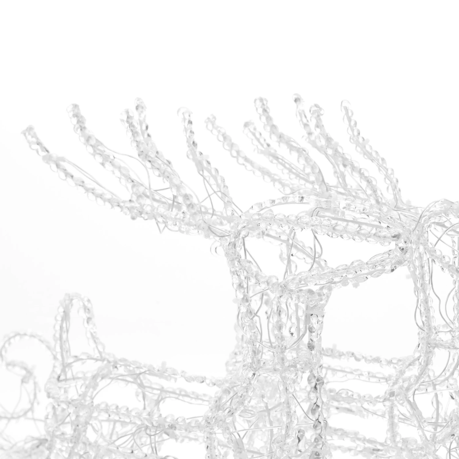 Funkelnde LED-Außendeko Rentiere M. Schlitten – Bild 6