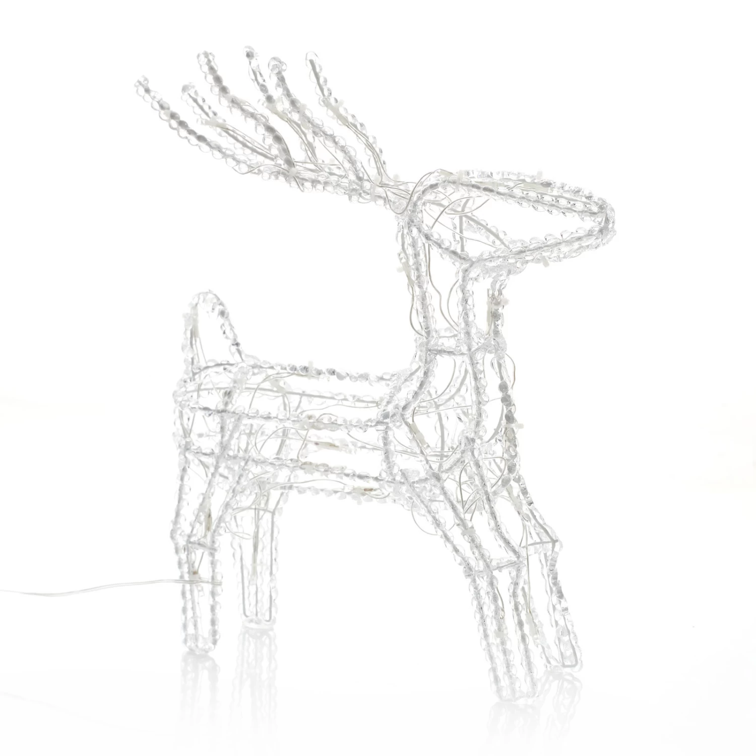 Funkelnde LED-Außendeko Rentiere M. Schlitten – Bild 7