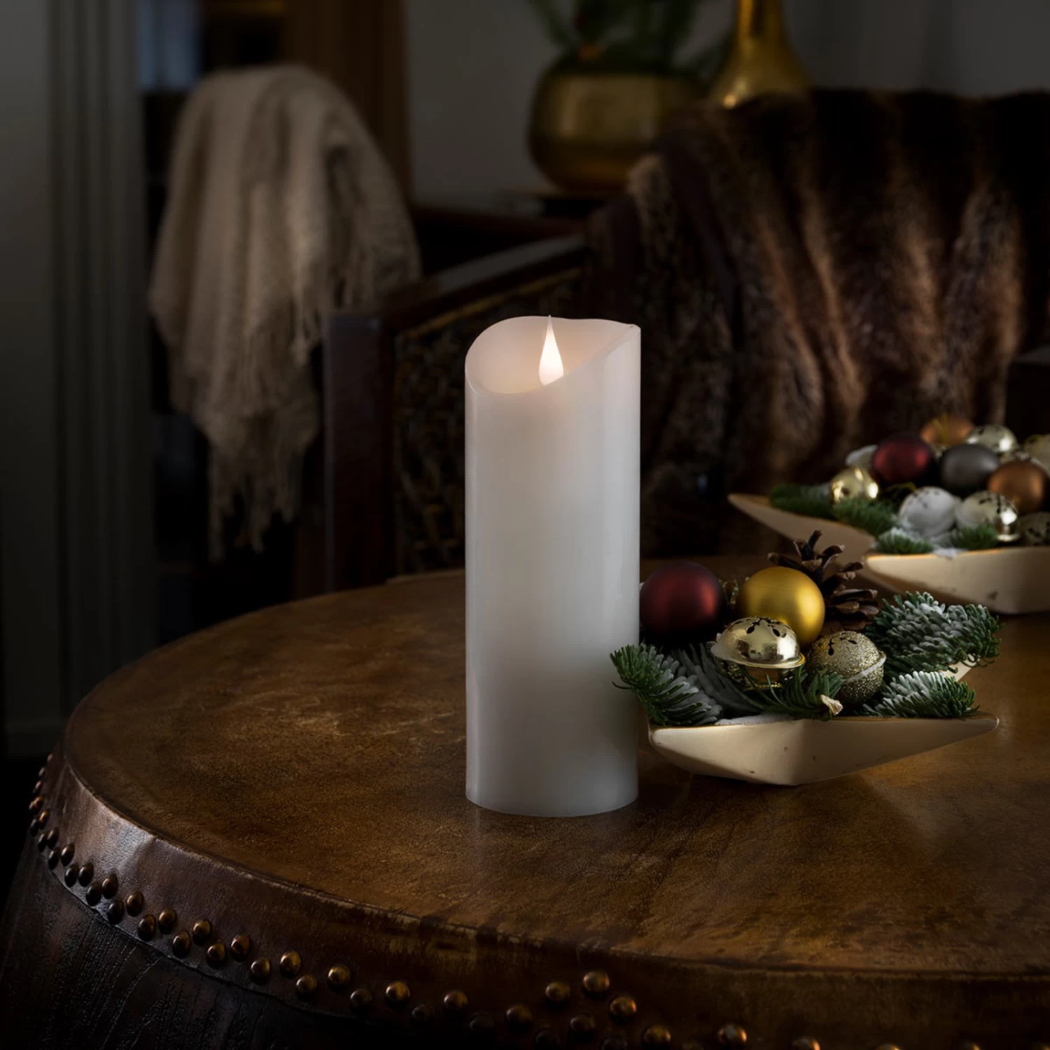 Mit 3D-Flamme Ausgestattet - LED-Kerze Echtwachs – Bild 6