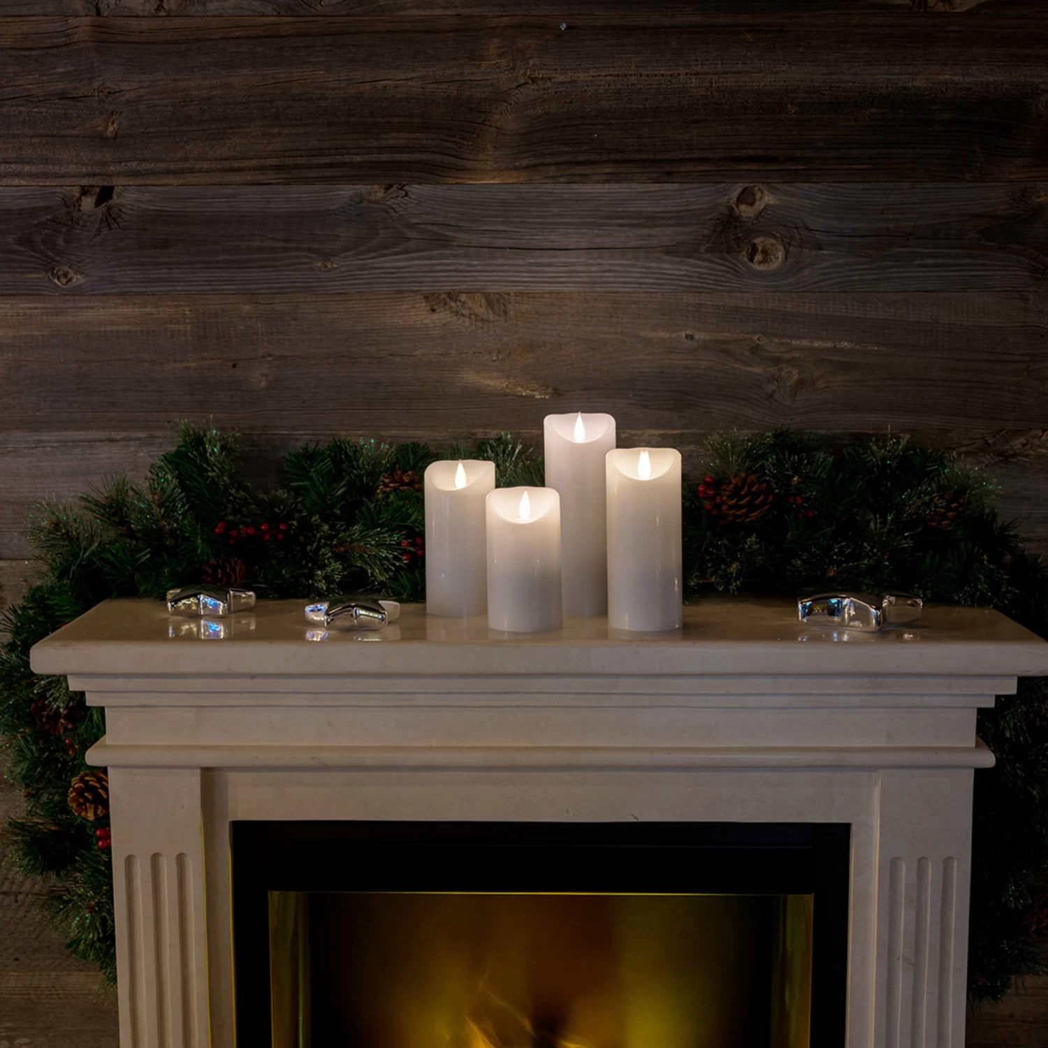 Mit 3D-Flamme Ausgestattet - LED-Kerze Echtwachs – Bild 7