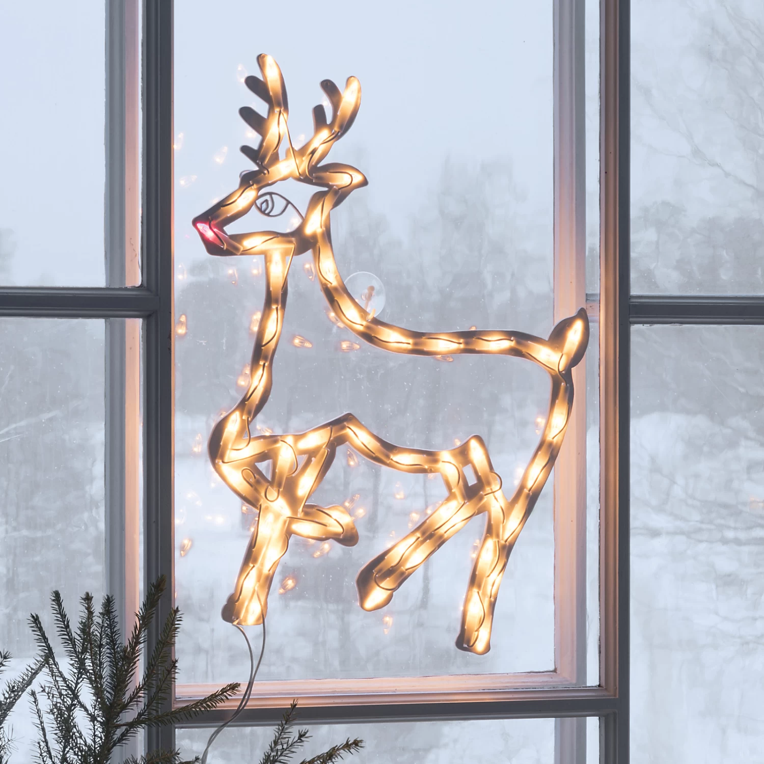 Rentier-Fenstersilhouette F. Innen M. LED 50fl – Bild 3