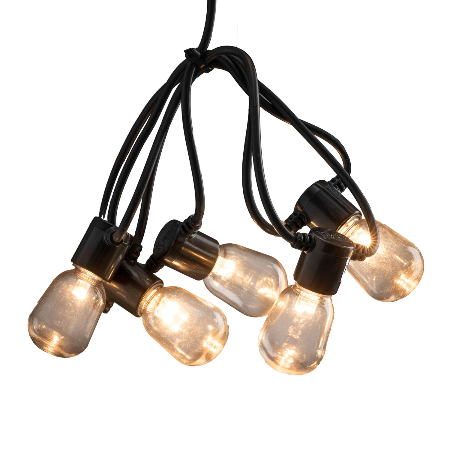 Lichterkette Biergarten 40 Tropfen Klar Bernstein – Bild 2