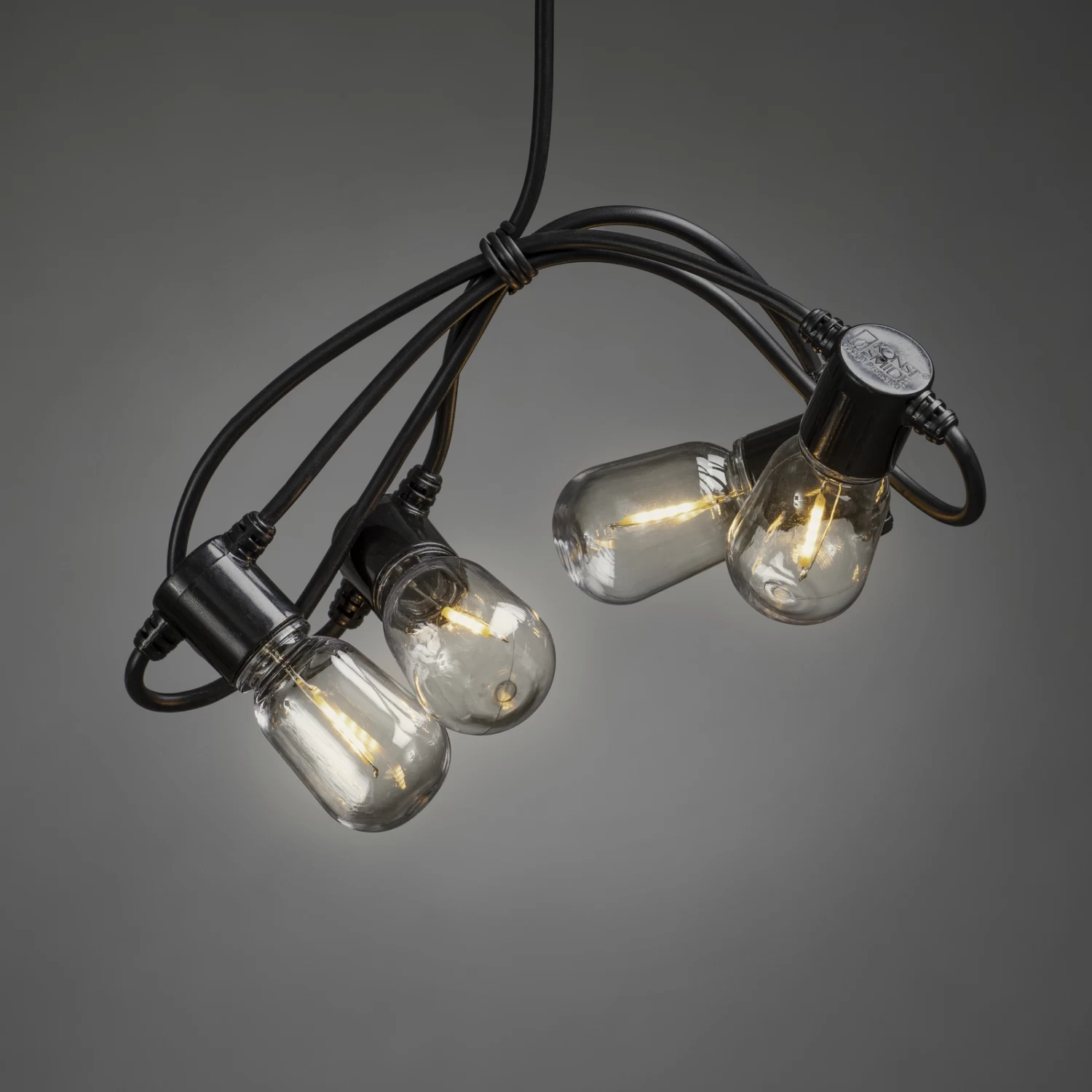 Lichterkette Biergarten 40 Tropfen Klar Bernstein – Bild 4