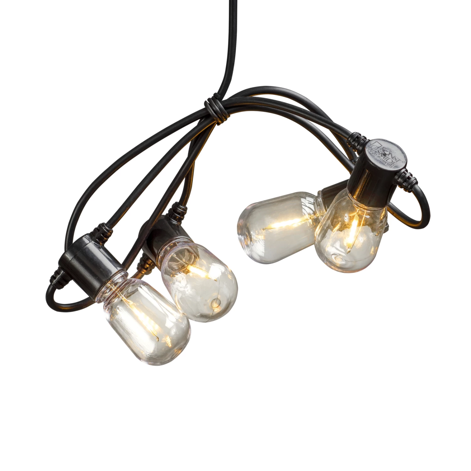 Lichterkette Biergarten 40 Tropfen Klar Bernstein – Bild 6