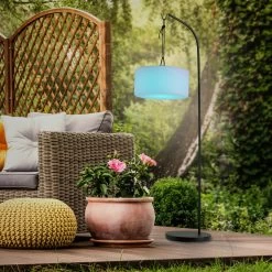 LED-Pendelleuchte Holly, Akkubetrieben IP44, Ø40cm