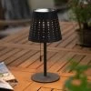 LED-Tischlampe Mandy USB-Anschluss, Solar, Schwarz