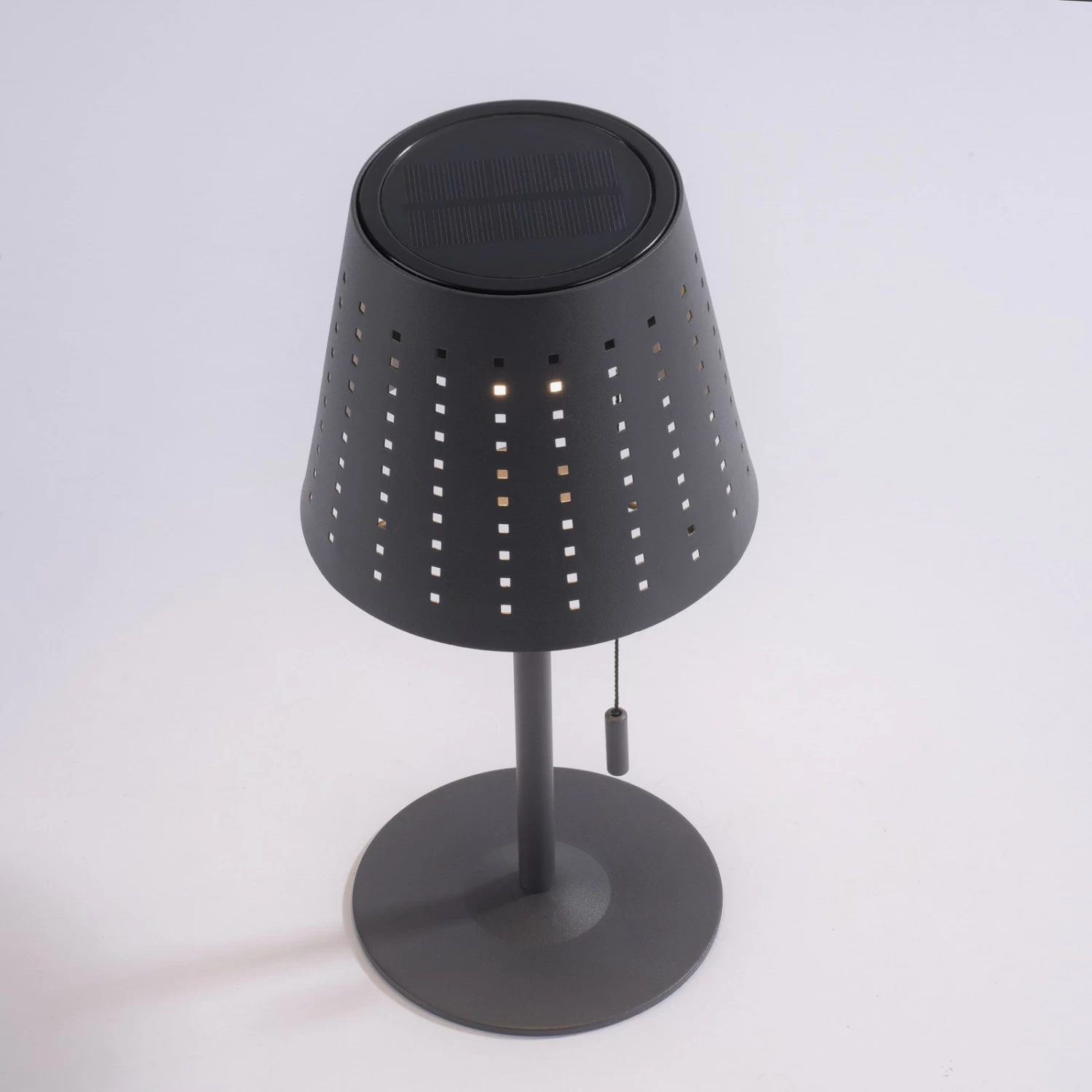 LED-Tischlampe Mandy USB-Anschluss, Solar, Schwarz – Bild 7