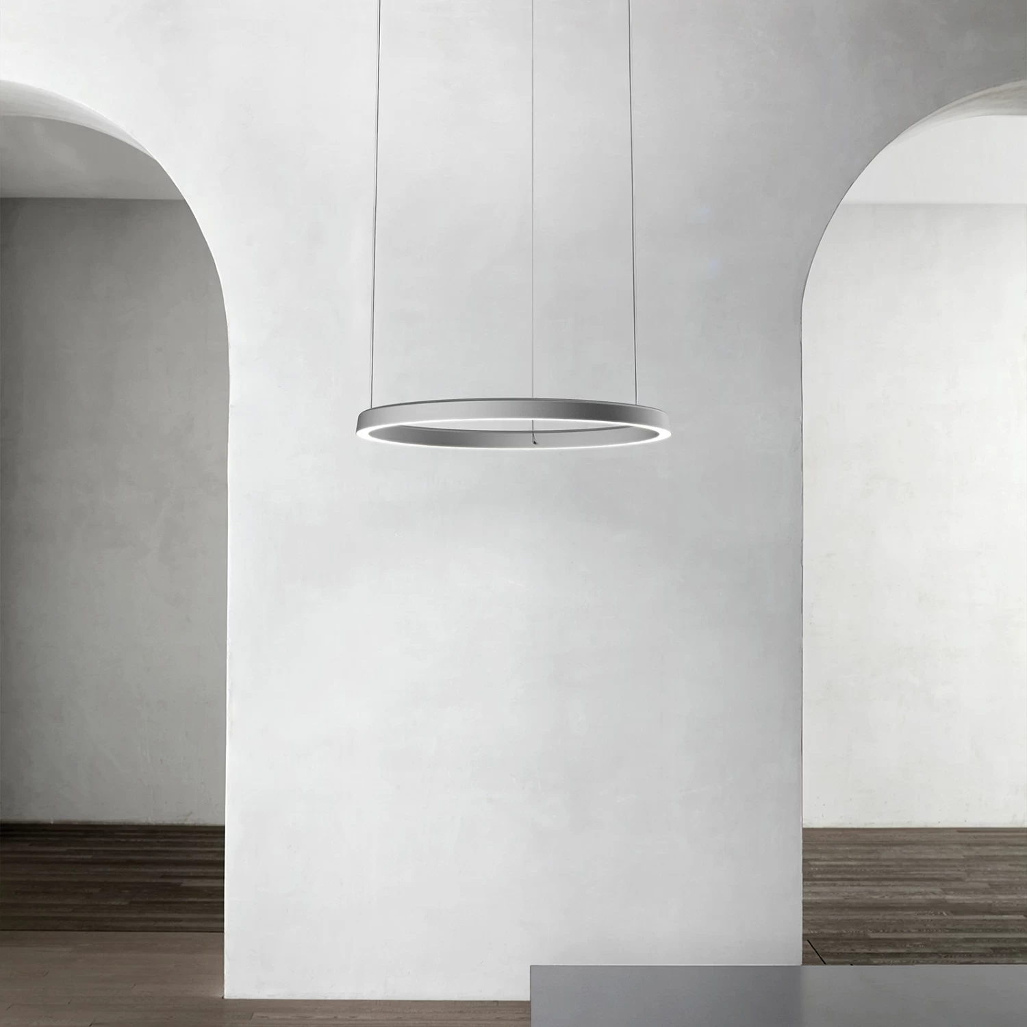 Luceplan Compendium Circle 72cm, Aluminium – Bild 2